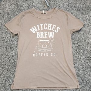 Maurices Beige Witches Brew Coffee Tee